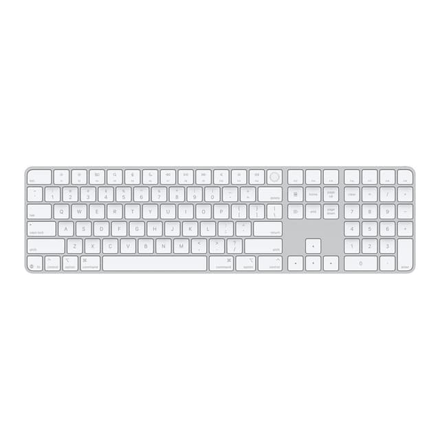 Magic Keyboard with Touch ID and Numeric Keypad (USB–C) - US English - White Keys