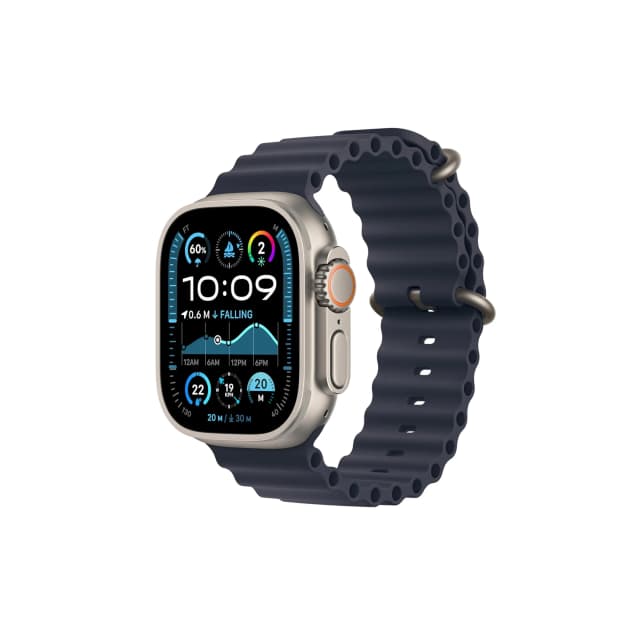 Apple Watch Ultra 2 - Natural - Navy Ocean Band