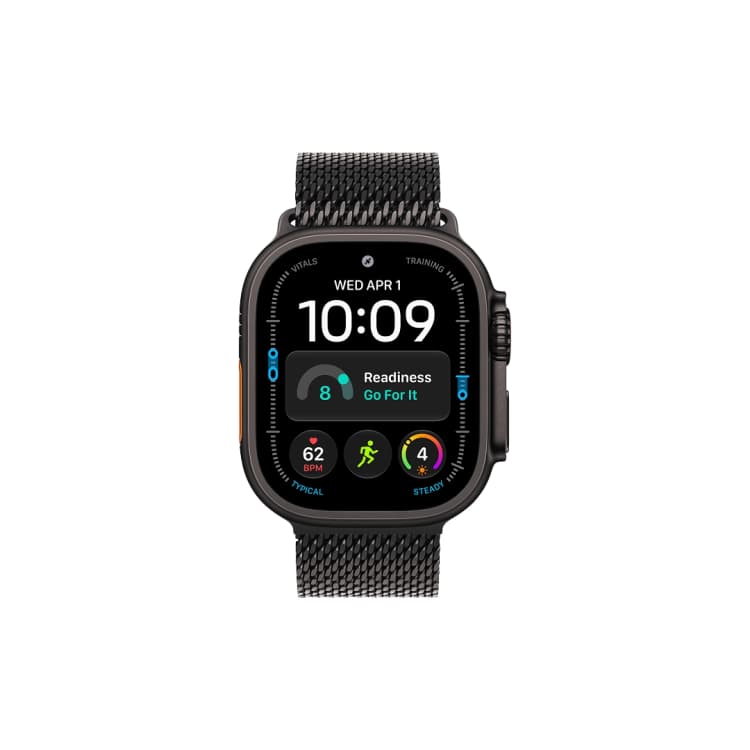 Apple Watch Ultra 4 - Black - Titanium Milanese Loop