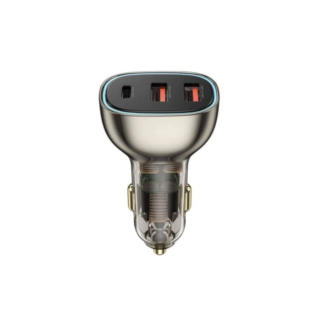 Wiwu Wi-QC013 90w Geek Car Charger Clear - Black