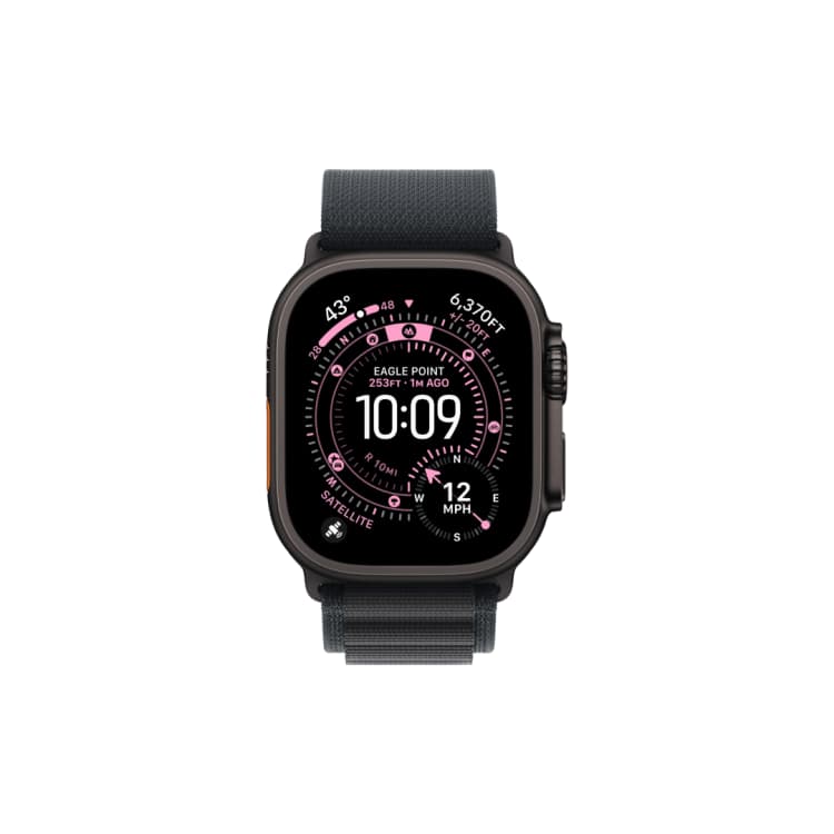 Apple Watch Ultra 3 - Black - Black Alpine Loop