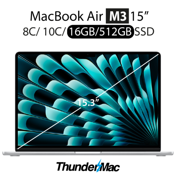 MacBook Air M3 15-inch 16GB 512GB
